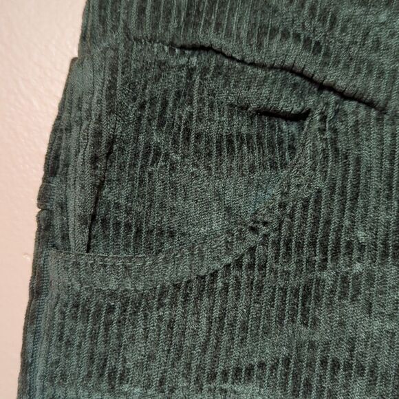 Venti6 Corduroy Stretch Deep Olive Green Drawstring Pockets Slim Pants XS - Picture 5 of 10